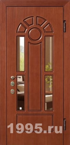 Дверь с зеркалом и МДФ