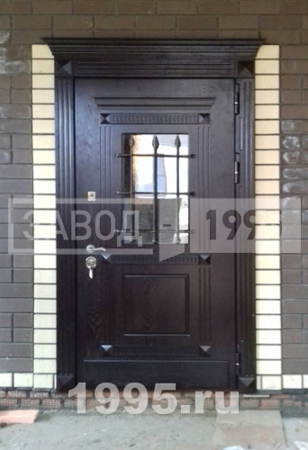 Массив с ковкой и стеклом