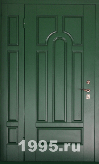 Двустворчатая дверь металлическая МДФ ПВХ