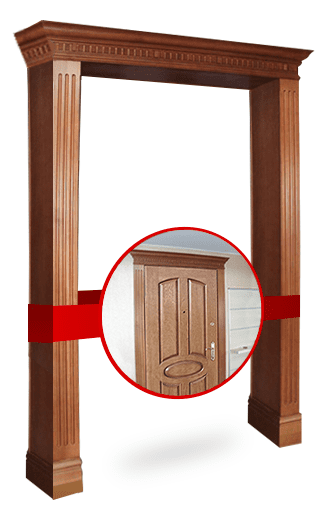 Отделка дверного проема МДФ