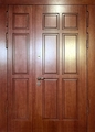 Полуторапольная дверь с МДФ