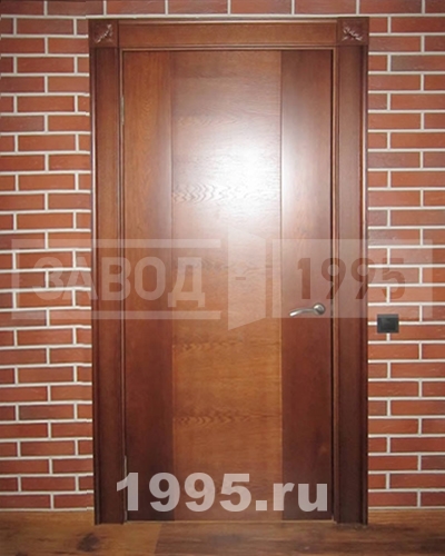 Наружная сторона двери из массива